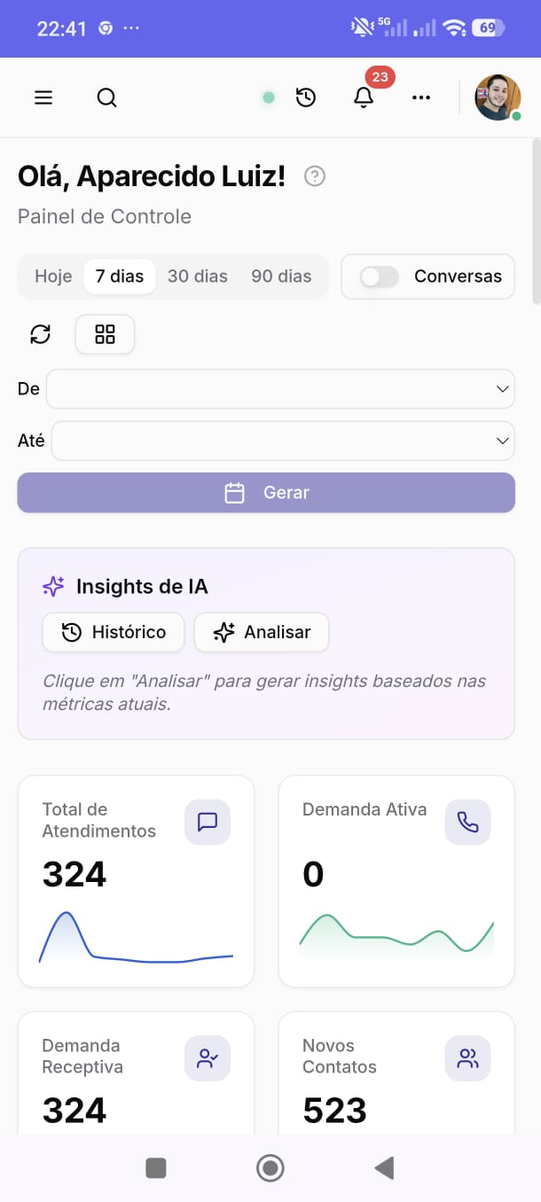Atendimentos App Mobile